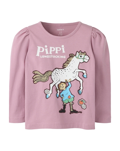 Name It - NMFAnna Pippi Box T-Shirt - Lilac